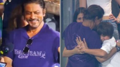 Photo of शाहरुख खान की टीम ने IPL का खिताब जीता, किंग खान खुश होकर बच्चों को लगाया